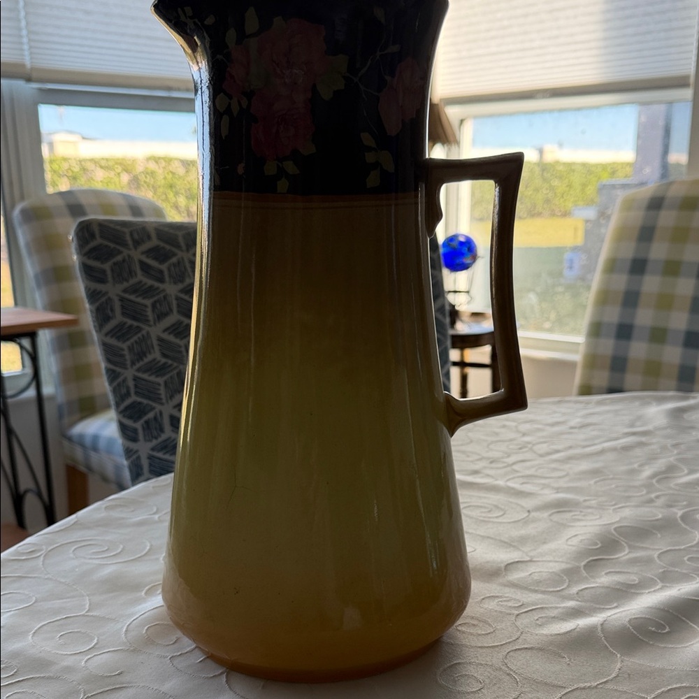 Early English Art Deco Large Pitcher